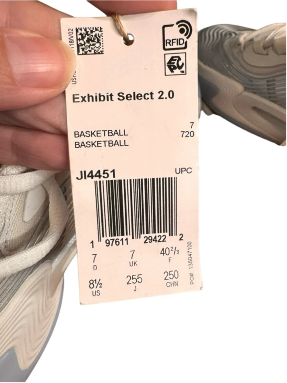 Women's Adidas Exhibit Select 2.0 Athletic Shoes 8.5 white Silver